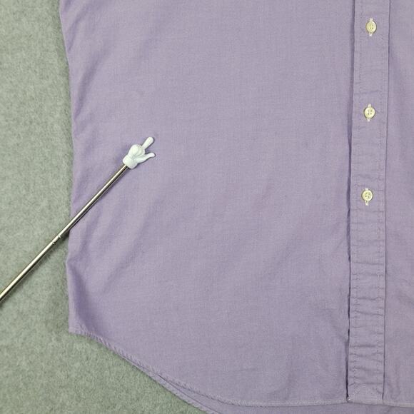 Ralph Lauren Shirt Mens 17 (34-35) Classic Fit Purple Long Sleeve Button Down - Picture 4 of 11